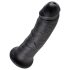 King Cock 20 cm dildo - crno