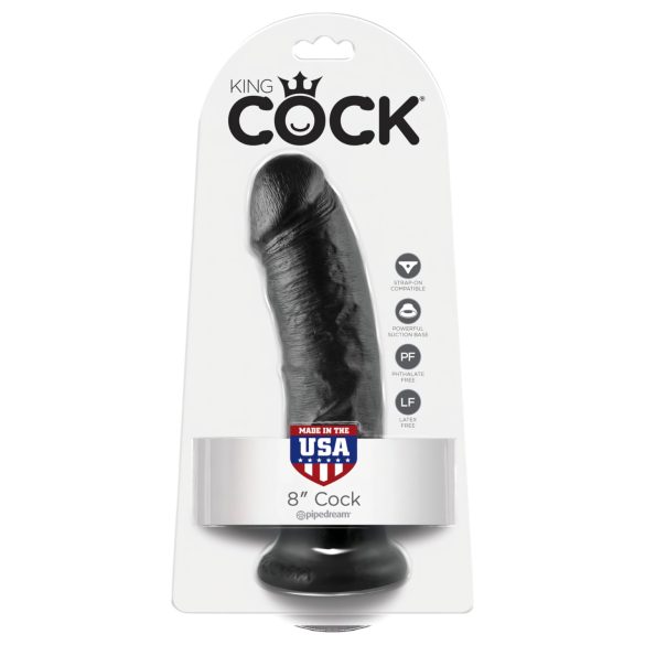 King Cock 20 cm dildo - crno
