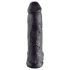 King Cock 30 cm Dildo sa Testisima - Crna