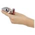 You2Toys - Dijamant analni plug, 85g (srebrno-crveni)