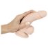 Nature Skin - realistično dildo sa vakumom - prirodna boja (mali)