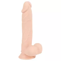   Nature Skin - vakumski, realistični dildo - prirodna boja (srednji)