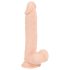 Nature Skin - vakumski, realistični dildo - prirodna boja (srednji)