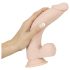 Nature Skin - vakumski, realistični dildo - prirodna boja (srednji)