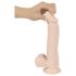 Nature Skin - vakumski, realistični dildo - prirodna boja (srednji)