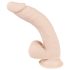 Nature Skin - vakumski, realistični dildo - prirodna boja (srednji)