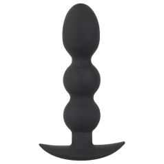 Black Velvet teški - 145g kuglasti analni plug (crni)