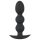 Black Velvet teški - 145g kuglasti analni plug (crni)