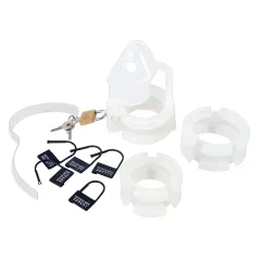 You2Toys - Peniskavez - silikonski kavez za penis (beli)