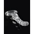 Icicles No. 67 - Stakleni dildo sa kuglicama (prozirni)