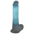 You2Toys Glow in the Dark - vakuum priljubljeni, svetleći dildo (plavi)