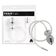   Piss to Ass Plug - šuplji analni plug sa proširivačem mokraćne cevi