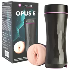   Mystim Opus E Vagina - elektro veštačka vagina (prirodna-crna)