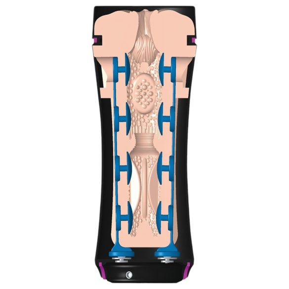 Mystim Opus E Vagina - elektro veštačka vagina (prirodna-crna)