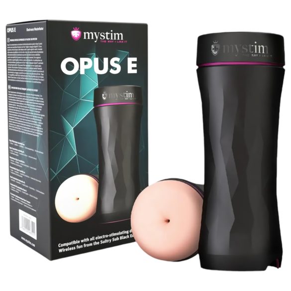 mystim Opus E Anus - elektro stimulator za analnu masturbaciju (natur-crna)