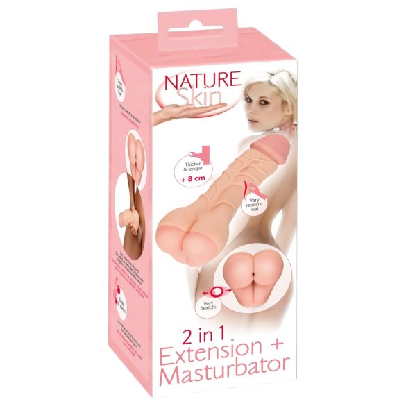 Nature Skin - 2u1 gaćice i kondom (prirodno)