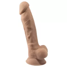 Silexd 7 - dildo sa vakuumom - 17,5 cm (prirodna boja)