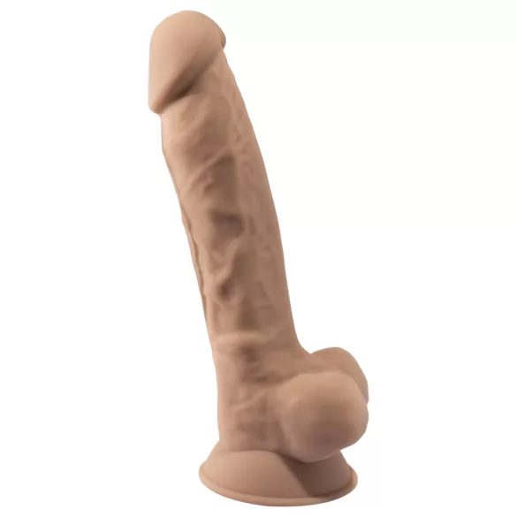 Silexd 7 - dildo sa vakuumom - 17,5 cm (prirodna boja)
