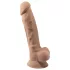 Silexd 7 - dildo sa vakuumom - 17,5 cm (prirodna boja)