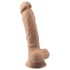 Silexd 7 - Dildo sa vakumom - 17,5cm (naturalan)