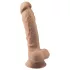 Silexd 7 - dildo sa vakuumom - 17,5 cm (prirodna boja)