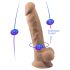 Silexd 7 - Dildo sa vakumom - 17,5cm (naturalan)