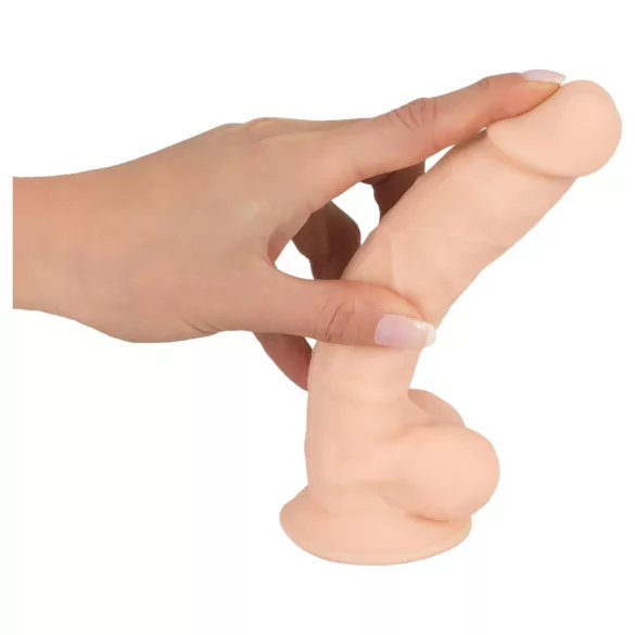 Silexd 7 - dildo sa vakuumom - 17,5 cm (prirodna boja)
