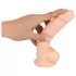 Silexd 7 - dildo sa vakuumom - 17,5 cm (prirodna boja)