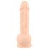 Silexd 9,5 - dildo sa vakumskom bazom - 24cm (prirodan)