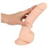 Silexd 9,5 - dildo sa vakumskom bazom - 24cm (prirodan)