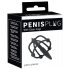 Penisplug - silikonska kruna sa uretralnim čepom (crna)