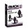 Black Velvet - silikonski analni set (3 komada) - crni