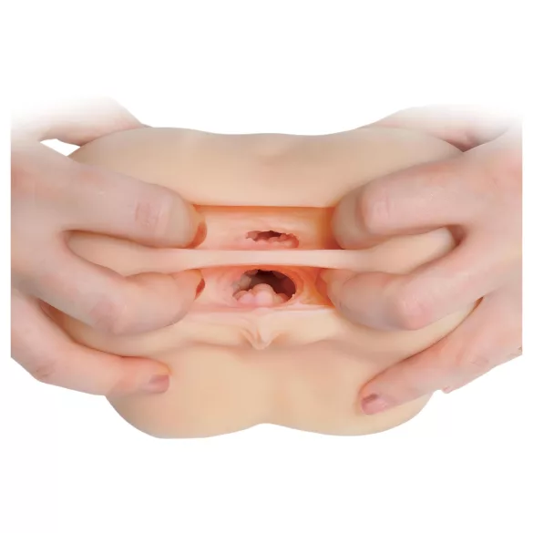 Izuzetno realističan prenosivi masturbator (prirodna boja)