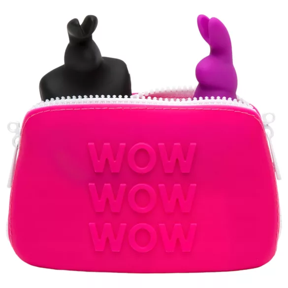 Happyrabbit - neseser za seks-igračke (roze) - mali