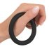 Crni Baršun - Silikonski prsten za penis (crni) - 5cm
