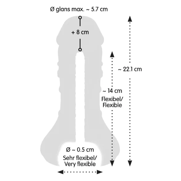 Nature Skin - 2 u 1 veštačka vagina i navlaka za penis (prirodna)