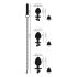 You2Toys - Set analnih čepova + povodac (srebrni)