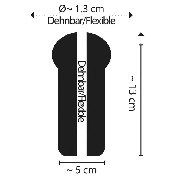 STROKER Speed - prozirni masturbator sa zadnjicom