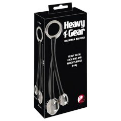   You2Toys Heavy Gear - prsten za penis sa težinom za anal (crna)