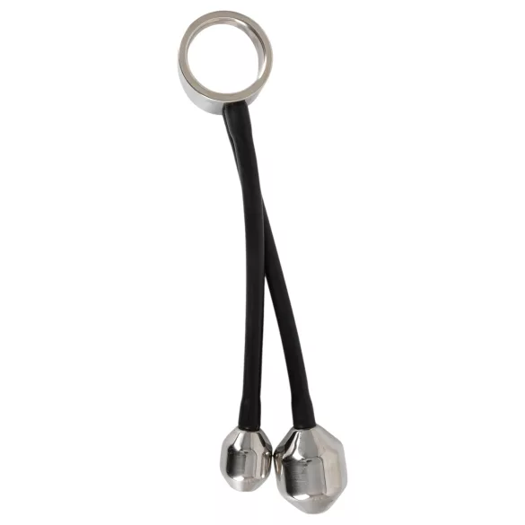 You2Toys Heavy Gear - prsten za penis sa težinom za anal (crna)