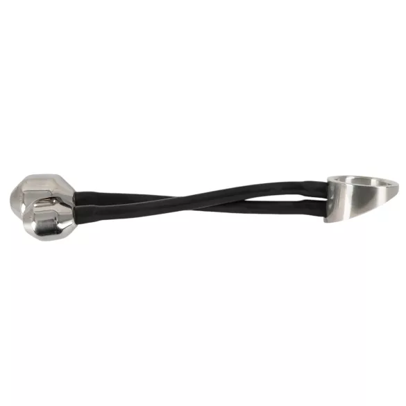 You2Toys Heavy Gear - prsten za penis sa težinom za anal (crna)