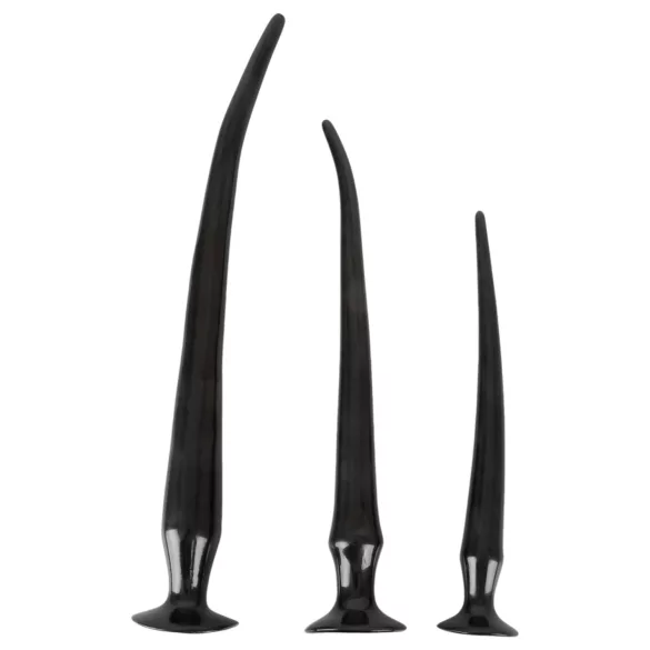 You2Toys - ekstra dugačak analni plug set (3 dela) - crna