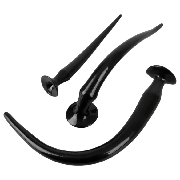 You2Toys - ekstra dugačak analni plug set (3 dela) - crna