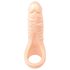 Realistixxx Double F - Realistični dildo sa prstenom za penis (prirodna boja)