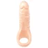 Realistixxx Double F - Realistični dildo sa prstenom za penis (prirodna boja)