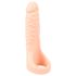 Realistixxx Double F - Realistični dildo sa prstenom za penis (prirodna boja)