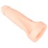 Realistixxx Double F - Realistični dildo sa prstenom za penis (prirodna boja)