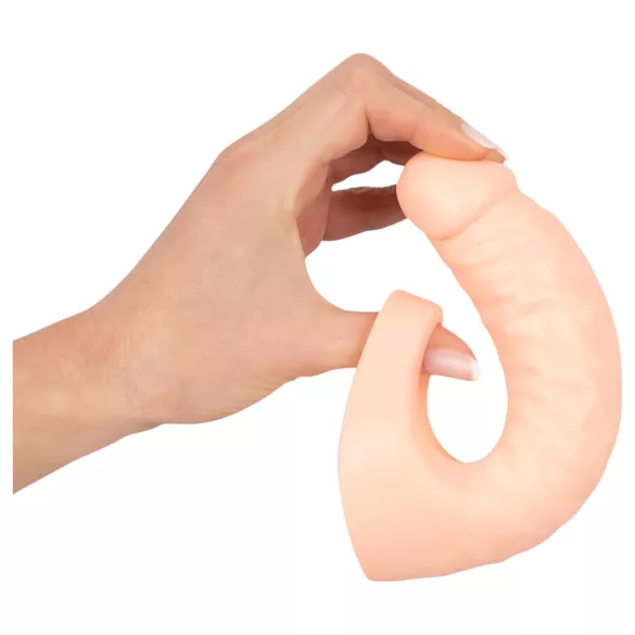 Realistixxx Double F - Realistični dildo sa prstenom za penis (prirodna boja)