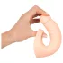 Realistixxx Double F - Realistični dildo sa prstenom za penis (prirodna boja)