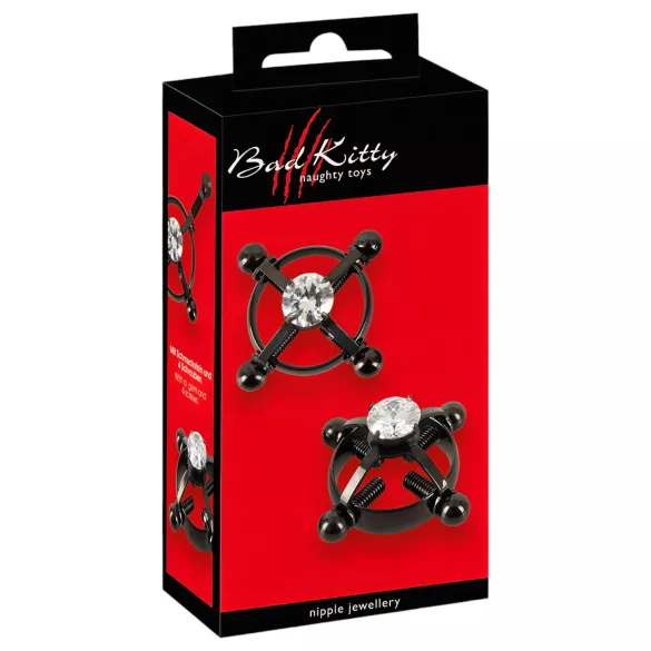 Bad Kitty - crni sjajni ukras za bradavice